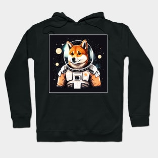 Shiba Inu Dog, Astronaut, Funny Dog Lover Hoodie